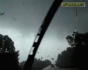 Just a little tornado crossing the street...[please correct me if thats the wrong term] 