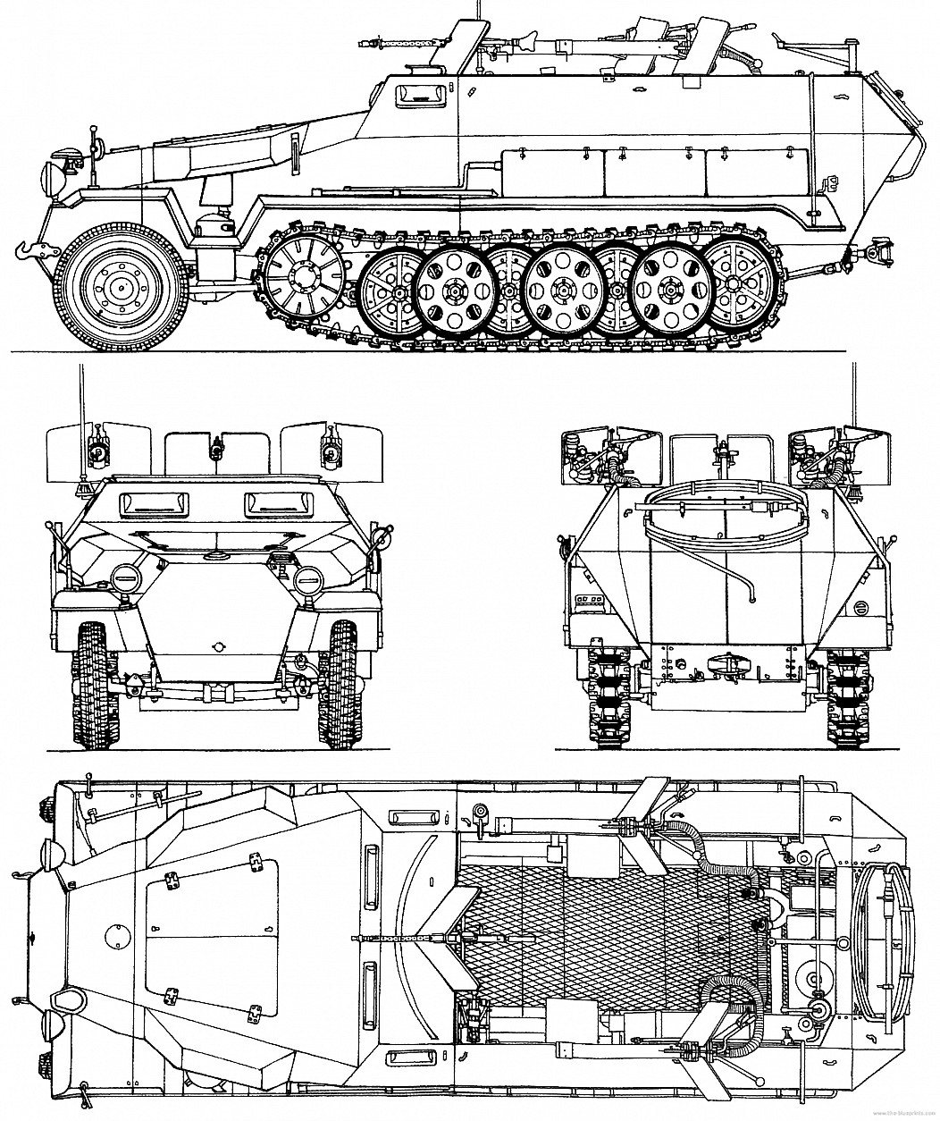 SD.KFZ 251 Blueprint