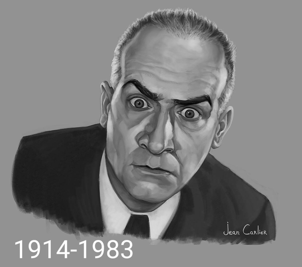 Карикатура Луи Де Фюнес