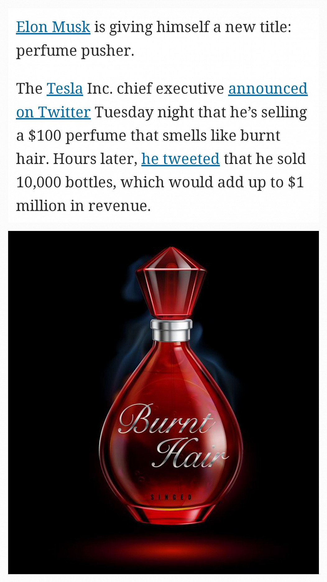 burnt hair fragrance - Ilustrasi 2