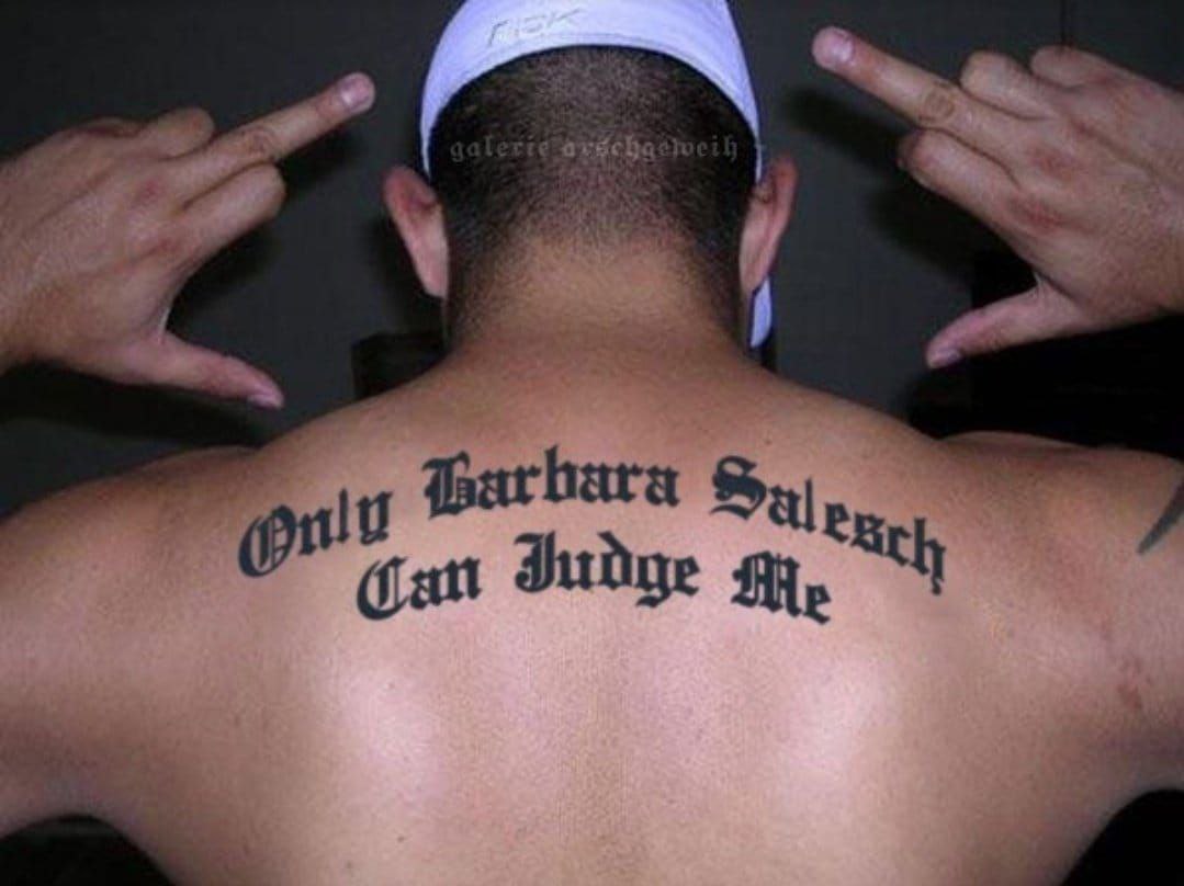 Татуировка только Бог мне судья